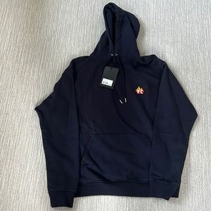 Brand new Men's Kooples Dark Navy/Black Hoodie Sweatshirt